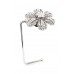 Bag Hanger - Rhinestone Flower - Clear - BH-GB1290CL